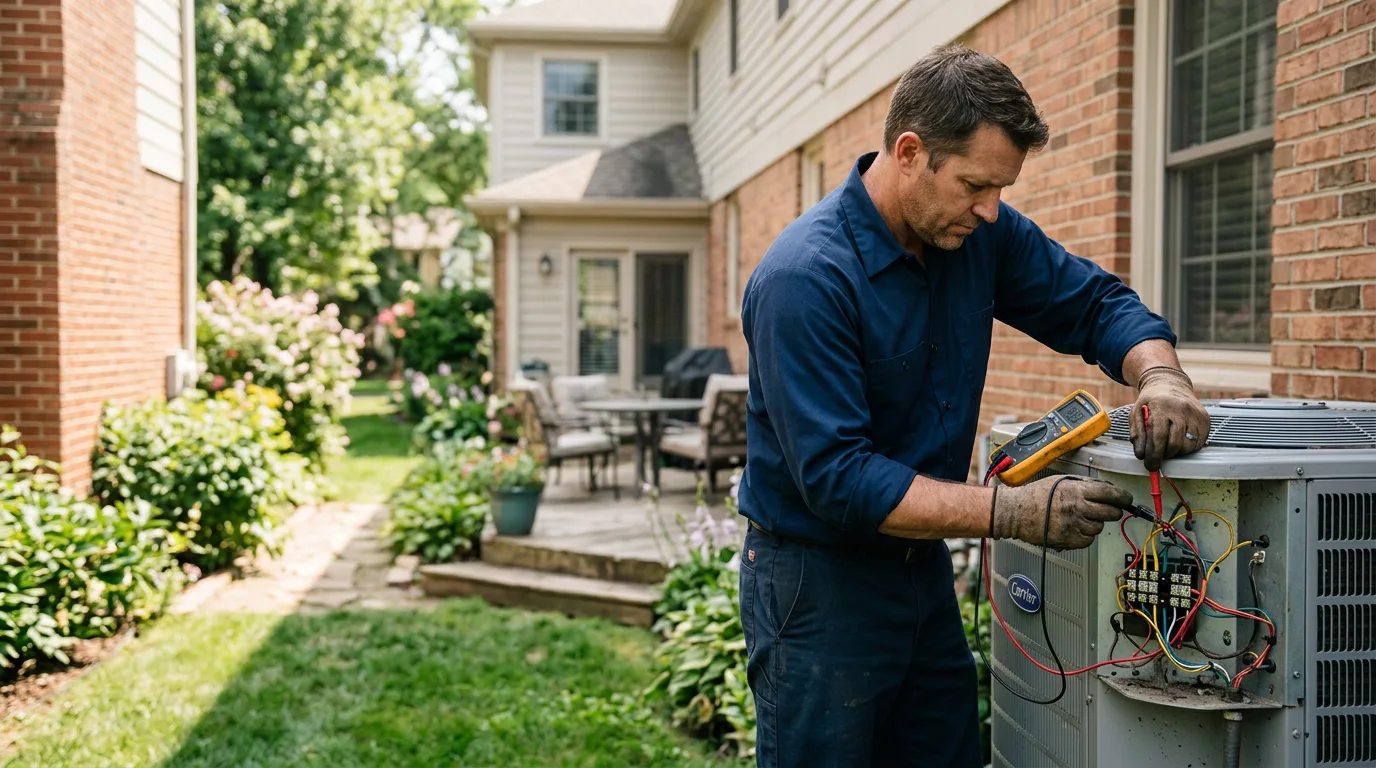 HVAC technician working near Irasburg, VT